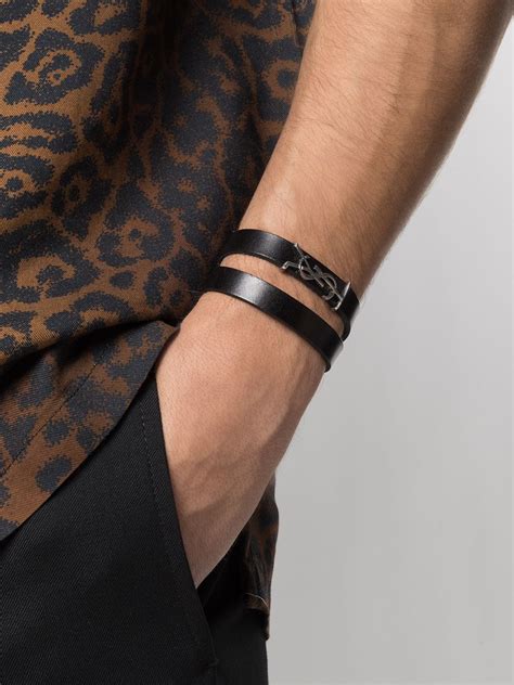 opyum ysl double wrap bracelet|SAINT LAURENT Calfskin Opyum Double Wrap .